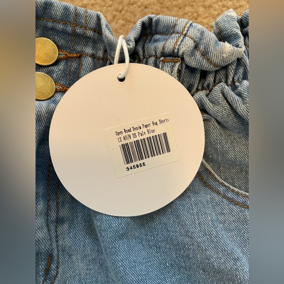 NWT Princess Polly Open Road Denim Paper Bag Shorts - Picture 7 of 7